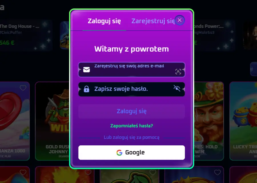 Spin winera login